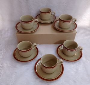 1set cangkir klasik list warna