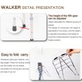 【Local shipment】Adjustable Reciprocal Walker Adult Walker Adjustable Lightweight Foldable Walker For Elderly Adult Adjustable Lightweight Foldable Stainless Steel Multi-functional Crutches Canes Toilet Armrest Health Accessories Lower Limb Training. 