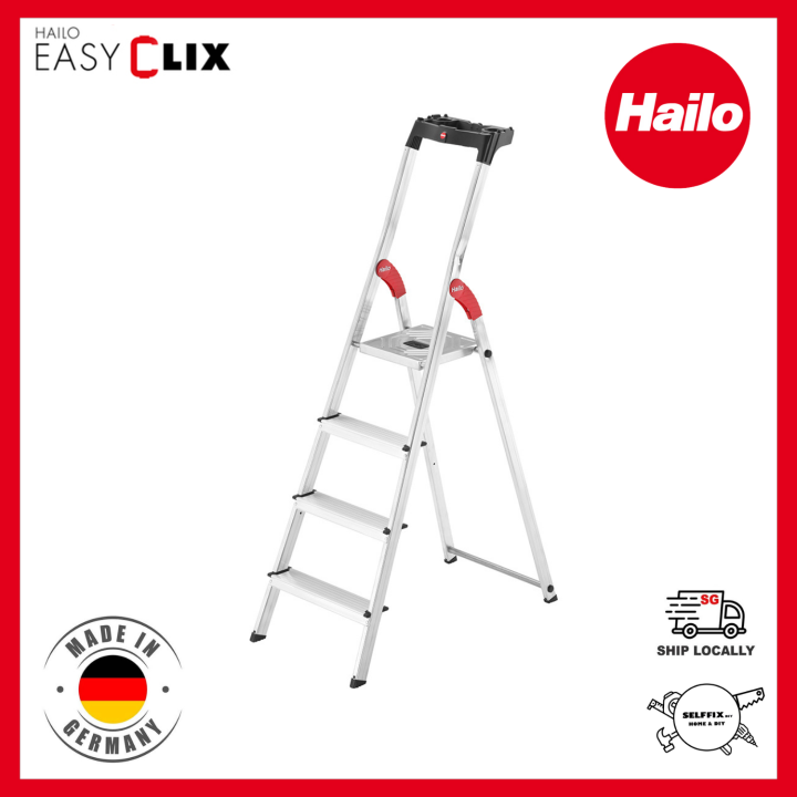 Hailo Ladder L60 3/4/5/6/7/8 Standard Line EasyClix Step Ladders