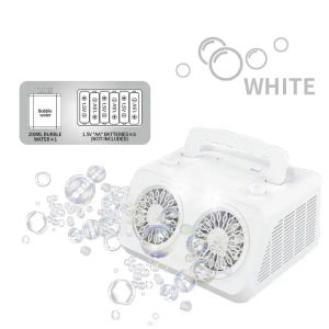 Automatic Bubble Machine for Kids Upgrade Party Electric Bubble Blower with Handle 2 Fans 20000+ Bubbles 26 Holes Portable Bubbles Toy for Kids Bubble Maker Outdoor Play Toys Stage Parties Wedding Christmas Birthday Gift