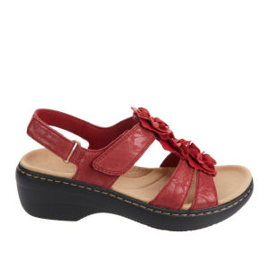 Free Shipping Summer Sandals New Style Hollow Wedge Heel Fish Mouth Flower Casual Sandals For Women Plus Size 43