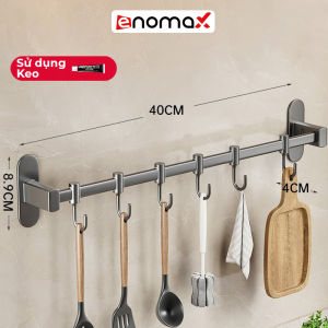 Móc dán tường Enomax treo đồ nhà bếp treo nắp nồi chất liệu nhôm hàng không cao cấp trọn đời không gỉ. Bảo hành 10 năm