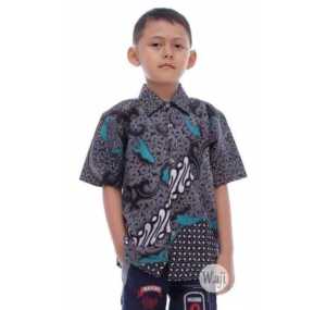 Couple Batik Keluarga Ayah Ibu Dan Gamis Anak Perempuan Lengan Panjang Usia 3 Sampai 10 Tahun Motif Dimensi abu Seragam Batik Atasan Ayah Dan Anak Cowok Lengan Panjang Dan Pendek Bahan Premium Mewah