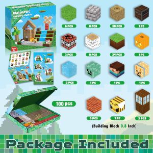 MC Game World Magnetic Blocks DIY Peripheral Magnet Toys Magnetic Assembly Childrens Educational Gift Wholesale