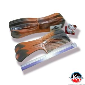 Sisir Rambut Gagang Warna Coklat Isi 12 Pcs
