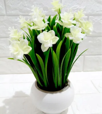 SUPERMARKET IMPORT EXPORT Bunga Hias Artificial Motif 10 Bunga Palsu TANPA POT Bahan Plastik Cocok Untuk Mendekor Cafe Restoran Pernikahan Flower Florist Dekor Tahan Lama Tidak Mudah Rusak & Kotor Hiasan Di Rumah Menjadi Lebih Menarik