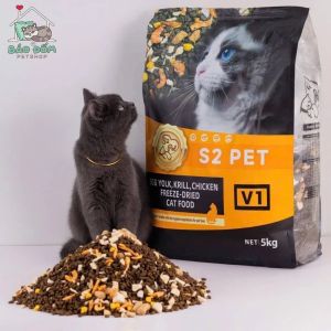 [ Bao seal 5Kg ] Hạt Cho Mèo Siêu Topping S2 Pet Dòng V1 V3 thơm ngon cho mọi lứa tuổi