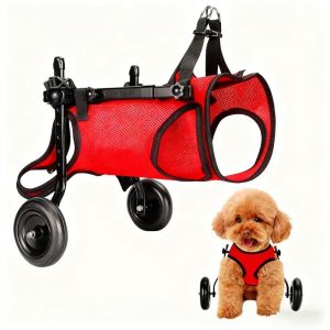 Meilovmao Dog Wheelchair Pet Rehabilitation Walking Assistance Cart Small Disability Mobility Aid Rear Support Alat Bantu