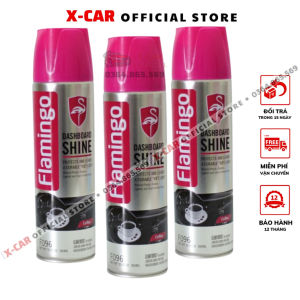 Chai Xịt Dưỡng Bóng Da Và Đồ Nội Thất Ô tô FLAMINGO F096 - Hương Cà Phê