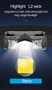 Sensor Light Warning Flash Headlamp Lightweight and Portable Non-slip Simple and Convenient Operation