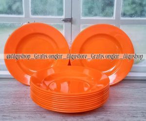 12PCS PIRING ALAS TATAKAN ANTI PANAS (PIRING KECIL 15CM) MIKA SEMI MELAMINE