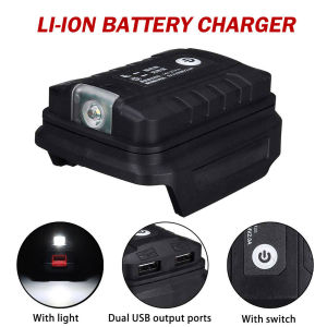 ⚡Miễn Phí Vận Chuyển⚡Đế chuyển pin makita 18V sang Usb 5V có đèn led (Đen)
