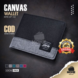 Dompet Pria Cowok Keren: Dompet Slim Premium Canvas MWJP13 Black