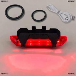 [COD] REMAI0 Bicycle Light LED Waterproof Rear Tail Light USB Rechargeable Bike Light Mount Cycling Safety Warning Light Bicycle Accessories