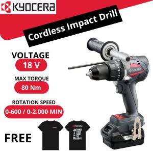KYOCERA CORDLESS IMPACT DRILL DPD181 MESIN BOR 18V baterai torsi besar