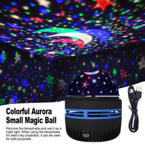 Disco Ball Light LED USB Magic Spinning Laser Lamp DJ Christmas Projector Strobe Party Light Decor