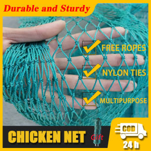 【Thick】100M Chicken Net Fishing net bird proof net Garden net Breeding Network Durable Strong【Free rope】