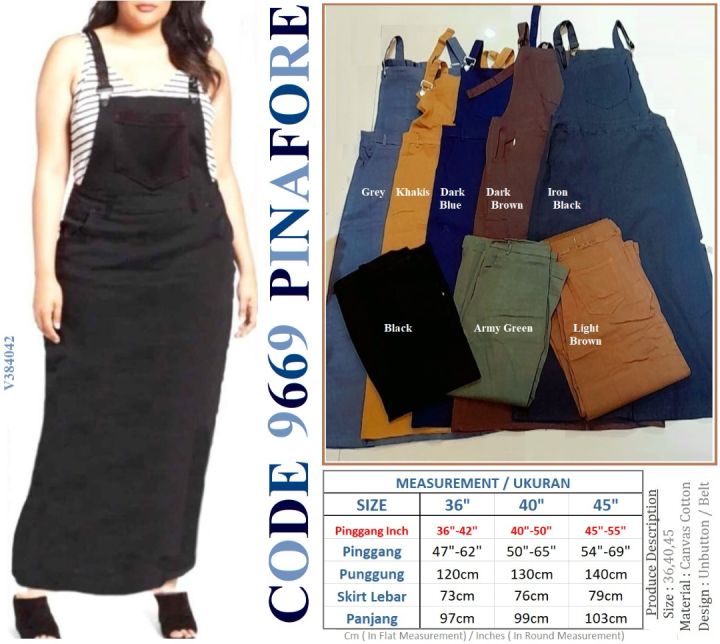 Black overall shop skirt 4xl