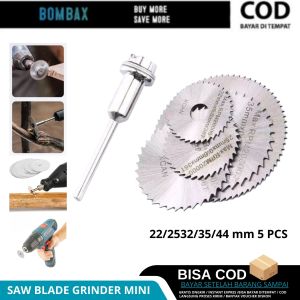 Set Mata Gergaji Mini Saw HSS Multifungsi 5 PCS untuk Kayu/Plastik/Aluminium 22/25/32/35/44 mm - Warna Dark Brown