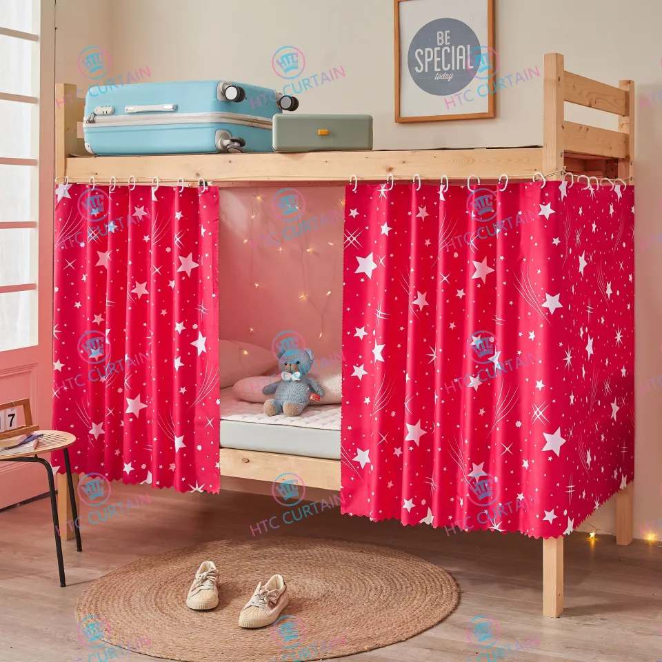 24 Hours Ship】1pcs Bed Student Blackout Curtain Bed Curtain