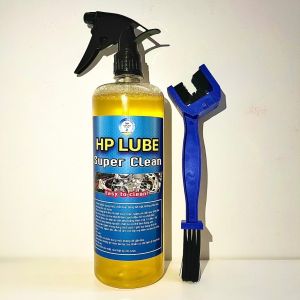 SIÊU RẺ [4 Trong1] Bộ Dưỡng Sên Sprayking + Chai HP Lube 1L Rửa Nhông Sên Dĩa Rửa Xe Kèm Bàn Chải- Cam kết chính hãng