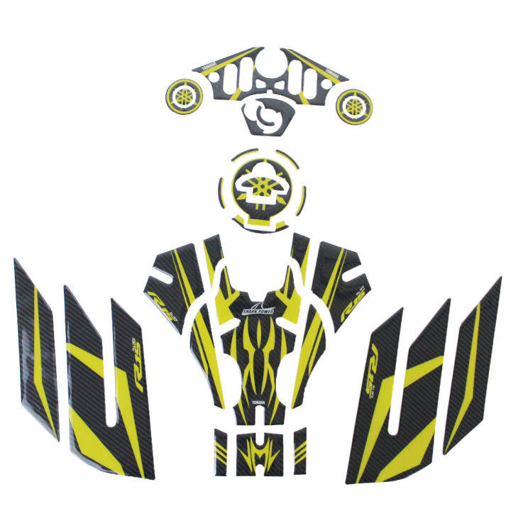 For YAMAHA YZF R15 V3 YZF-R15 V3 Motorcycle 5D Carbon Fiber