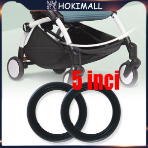 5Inci Ban Stroller Bayi Universal Ban Bit Depan Belakang Stroller Tahan aus Ban Luar Stroller Karet