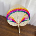 Hand Fan Straw Fan Bamboo Fan Woven Fans Palm Leaf Fan. 