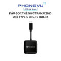 Đầu đọc thẻ nhớ Transcend USB Type-C OTG TS-RDC3K - Bảo hành 12 tháng. 