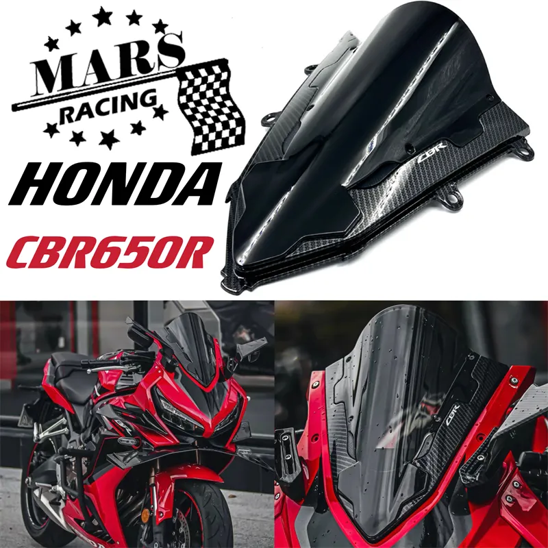 Motorcycle Accessories Windshield Windscreen Kit Deflector Shroud Shield  Guard Fairing Cover Screen For HONDA NEW CBR650R cbr650r CBR 650R 2019 2020 