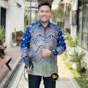 Batik Tunik Couple Modern Kemeja Batik Pria Batik Couple Dress Batik Baju Batik Couple size M L XL XXL
