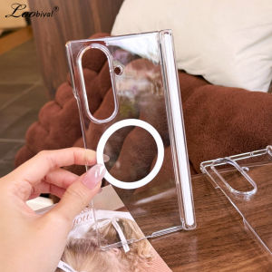 Luxury Transparent Hard Acrylic Case for Samsung Galaxy Z Fold 7 6 5 4 8 zfold Fold7 Clear Shockproof Ultra Slim Cover