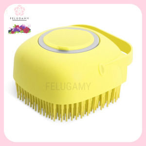 Sikat Mandi Cuci Piring Badan Hewan Anjing Kucing Bulu Bahan Silikon Sisir Karet Serba Guna Sikat Sabun