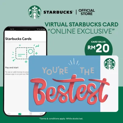 [STARBUCKS] Virtual Card- Youre the Bestest Online Exclusive