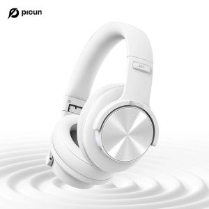 Picun B8 Bluetooth Headphones 120H Playtime Wireless Headset Bluetooth 3EQ Mode Low Latency Hands-Free Calls Over Ear Headphones