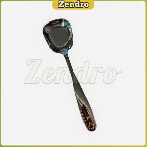 ZEO Stainless Steel Soup Spoon Large Capacity Long Handle Public Tablespoons Kitchen Tableware
