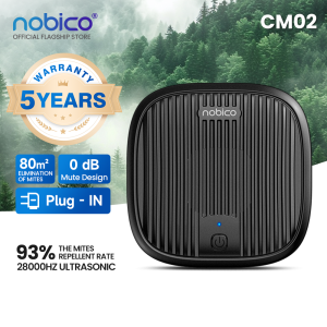 Nobico CM02 Ultrasonic Mite Remover | Portable Noiseless Wireless & Dust Mite Allergens Prevention