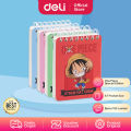 Deli Spiral Notebook / Buku Tulis Buku Catatan Spiral Mini Pocket Size A7 100 Lembar One Piece EN005. 