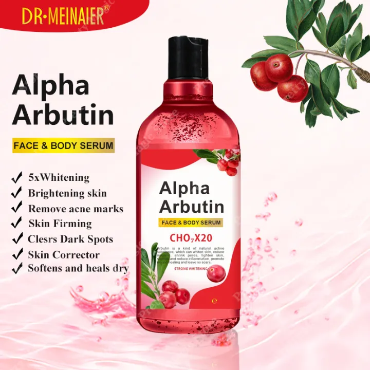 BUY 1 TAKE 1 Alpha Arbutin Body Serum 500ml For Skin Whitening Skin Care Essence Moisturizer Dark Spot Whitening Face & Body Serum Whitening Niacinamide To Improve Dull Skin