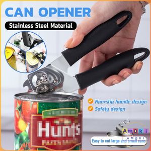 Amoki Stainless Steel Can Opener Bottle Opener Kit kitchen tools Kitchen Craft Easy Grip
