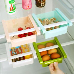 Rổ Nhựa Kẹp Treo Tủ Lạnh Kéo Giãn – Khay Đựng Thực Phẩm Thông Minh Bảo Quản Rau Trứng Trái Cây