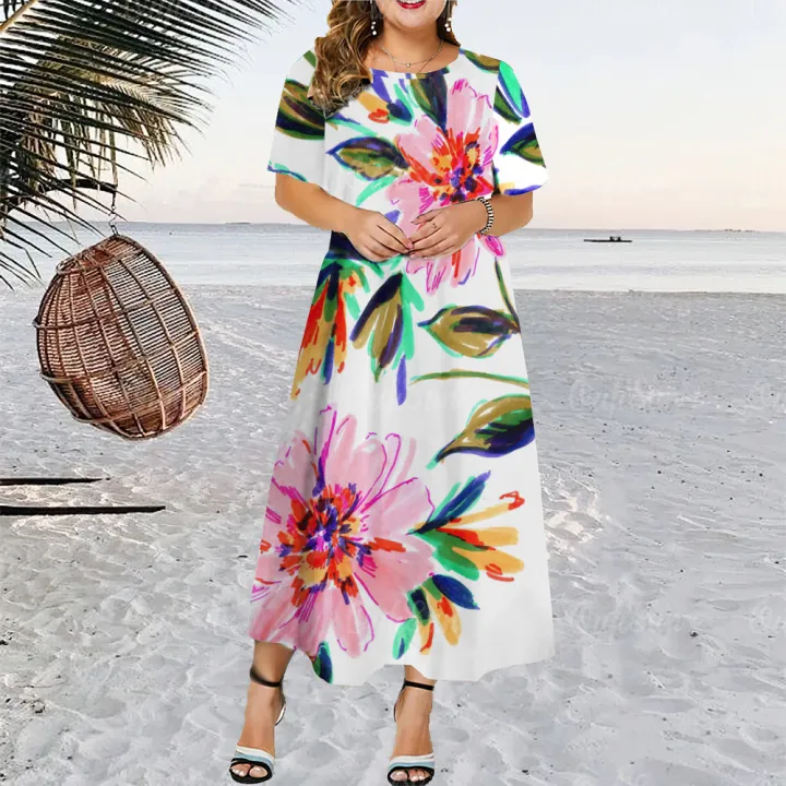 Long Hawaiian Formal Dress Long, Flowy Hawaiian Style Maxi Dresses For Women – Shaka Time Hawaii