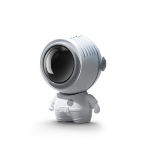 Astronaut Handheld Small Fan Quiet Hanging Neck Fan with Lanyard Bladeless Silent USB Charging Desk Fan Outdoor Picnic School Office Travel Cooling Fan Portable 3 Speeds Adjustable -Ready Stock