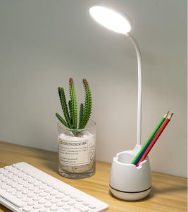 Đèn để bàn uốn dẻo được kiêm hộp bút và giá đỡ điện thoại T1993 - Đèn Học Thông Minh Chống Cận  - đèn bàn - den doc sach - den hoc