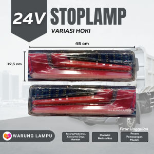 24V Lampu LED Stoplamp Rem Belakang Running Truck - Sepasang (Varian 2)