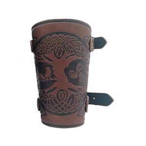 Vikin Arm Guard Cosplay Costume Medieval Arm Gauntlet Waistband for Men Women Vintage Party RolePlay Armor Bracers