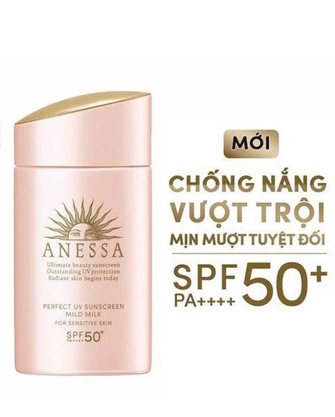 Kem chống nắng Anessa PERFECT UV SUNSCREEN MILD MILK 60ML (MẦU HỒNG)
