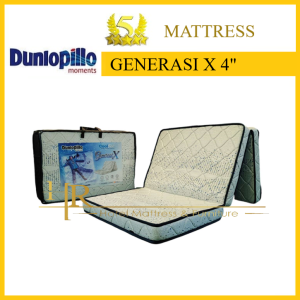 Dunlopillo Klasik Generasi X 4” & NIPPY CoolSilk 2.0 Foldable Mattress ( 10CM ) HR Delivery Malaysia