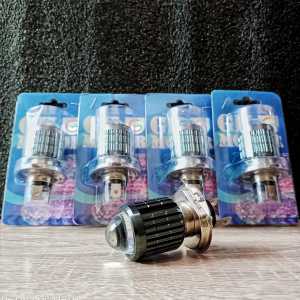 LAMPU LED UTAMA MOTOR H4 LASER D2 HIGH LOW 2 WARNA PUTIH KUNING SENJA AD DC VIXION DAN LAIN LAIN