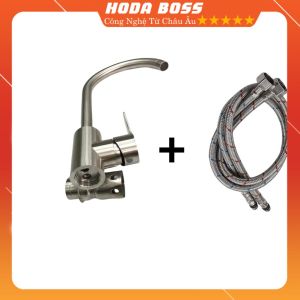Vòi rửa chén nóng lạnh inox 304kiểu dáng tròn xoay 360 độ vòi chậu rửa bát cao cấp